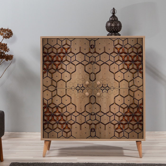 Hanah Home Multilux-720 Armario Multiusos Roble Sonoma